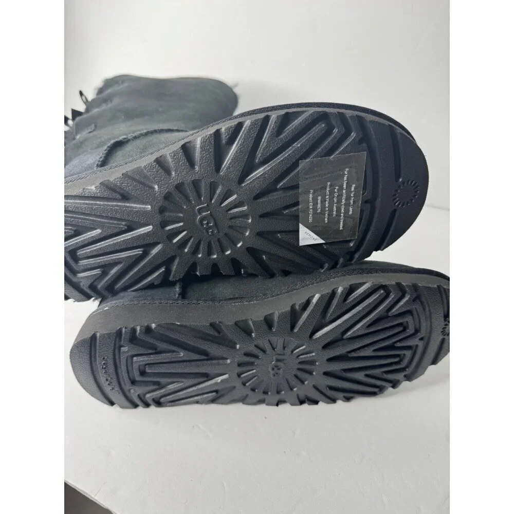 UGG Bailey Bow II Black Shearling Boot Women's US 5 EU 36 UK 3 NIB - Picture 8 of 8